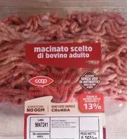 Macinato scelto di bovino adulto