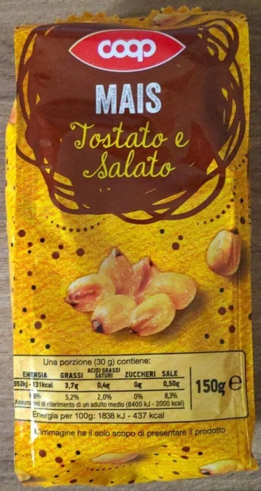 Mais tostato e salato