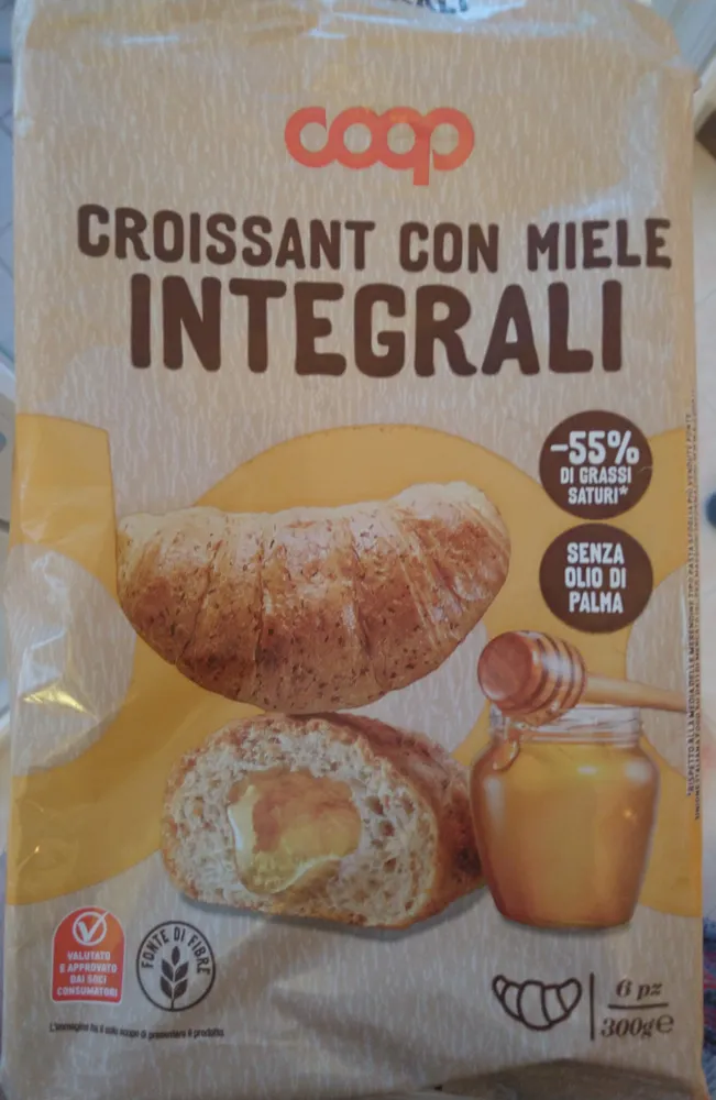 Croissant integrali al miele