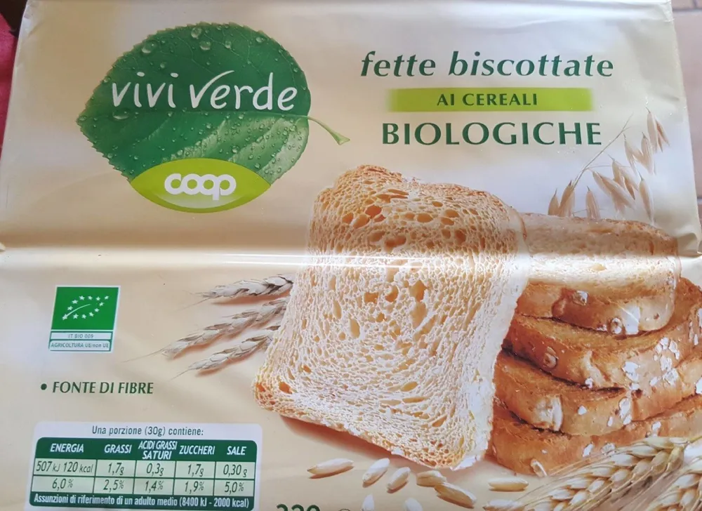 Fette biscottate al cereali biologiche