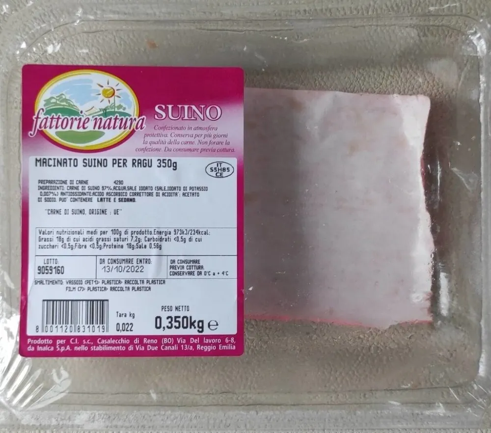MACINATO SUINO PER RAGÙ 350g