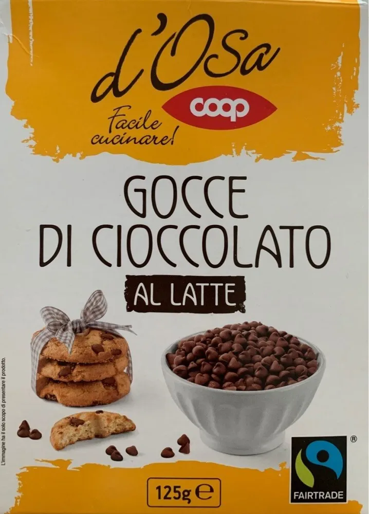Gocce di cioccolato al latte