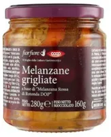 Melanzane grigliate a base di melanzana rossa di rotonda dop