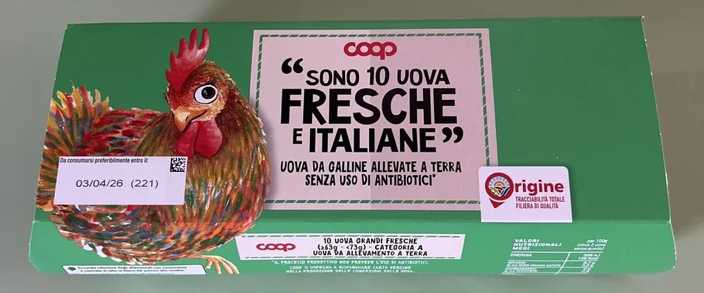 10 uova grandi fresche italiane
