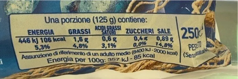 Cozze cilene sgusciate surgelate