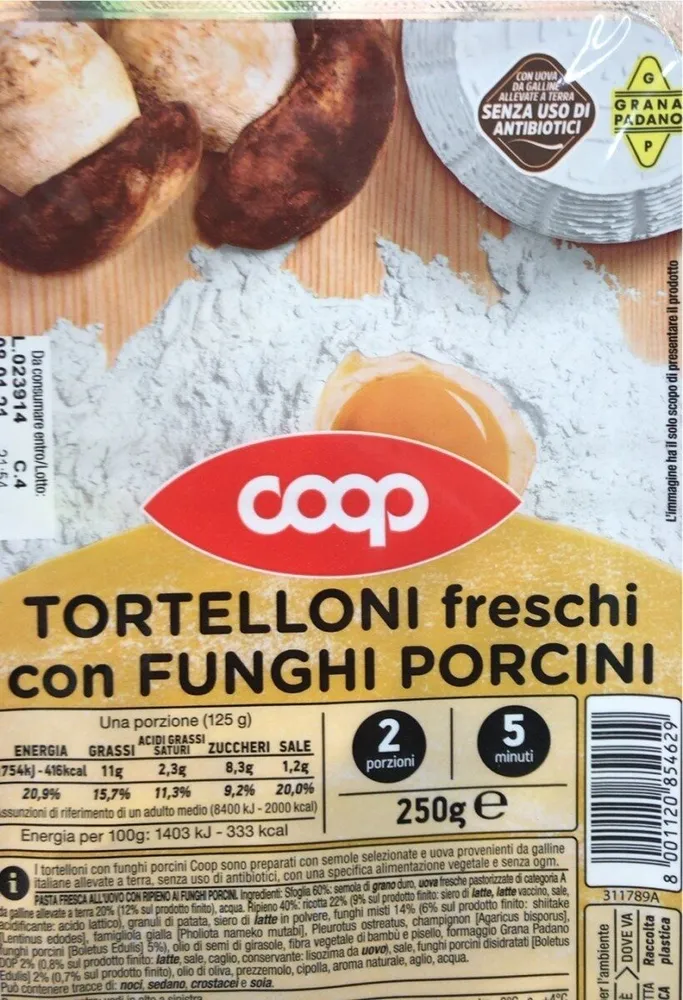 Tortelloni freschi porcini