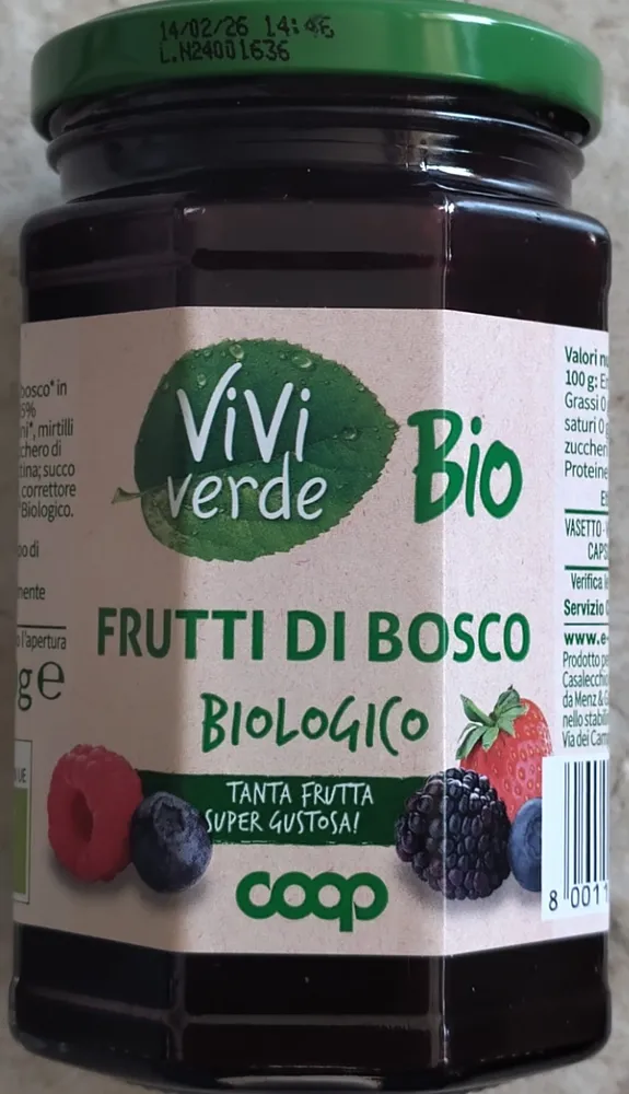 Preparato di frutti di bosco biologico