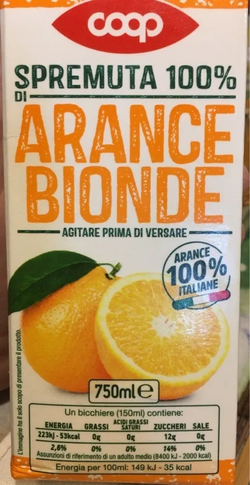 Arance bionde spremuta