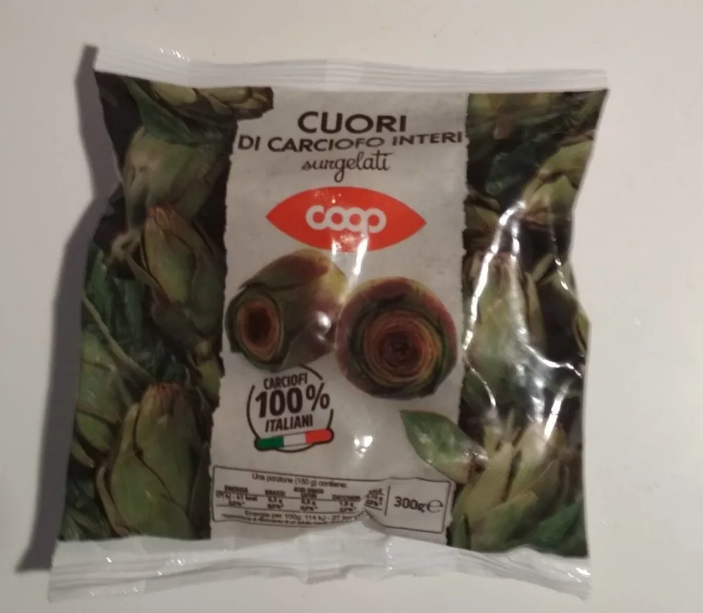 Cuori di carciofo interi