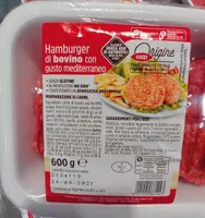 Hamburger di bovino con gusto mediterraneo