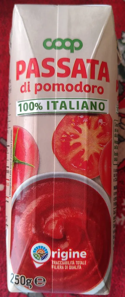 Passata di pomodoro coop 250gr