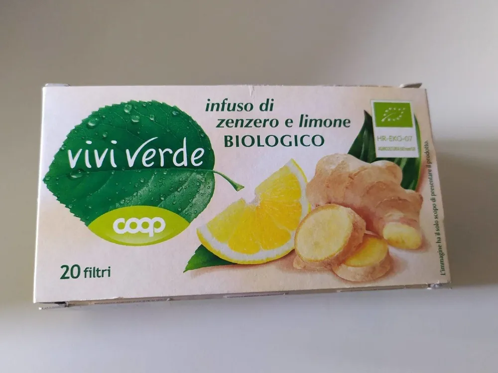 Infuso di zenzero e limone biologico