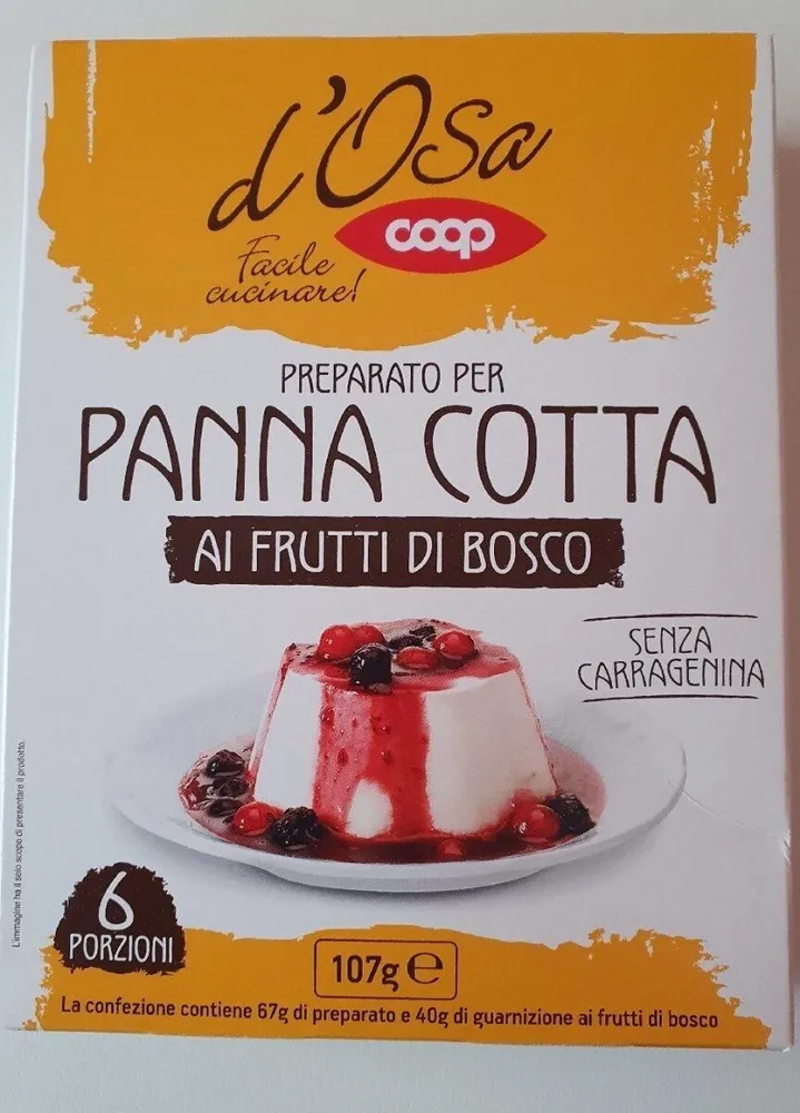 Preparado per panna Cotta