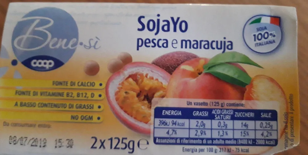 SojaYo pesca e maracuja