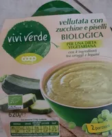 Vellutata con zucchine e piselli biologica