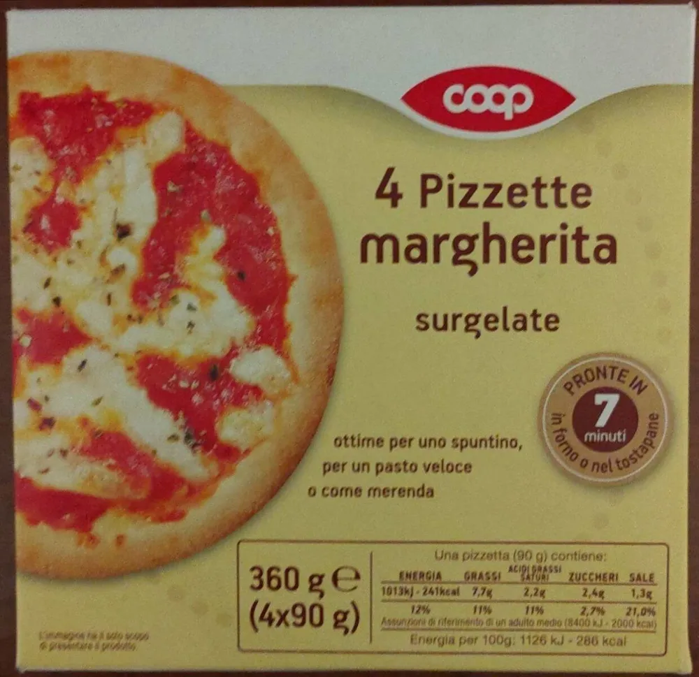 4 Pizzette Margherita