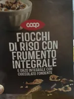Fiocchi di riso con frumento e orzo integrali e cioccolato
