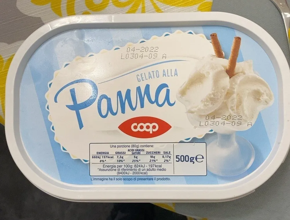 Gelato alla panna ma