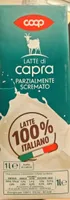 Latte di capra parzialmente scremato