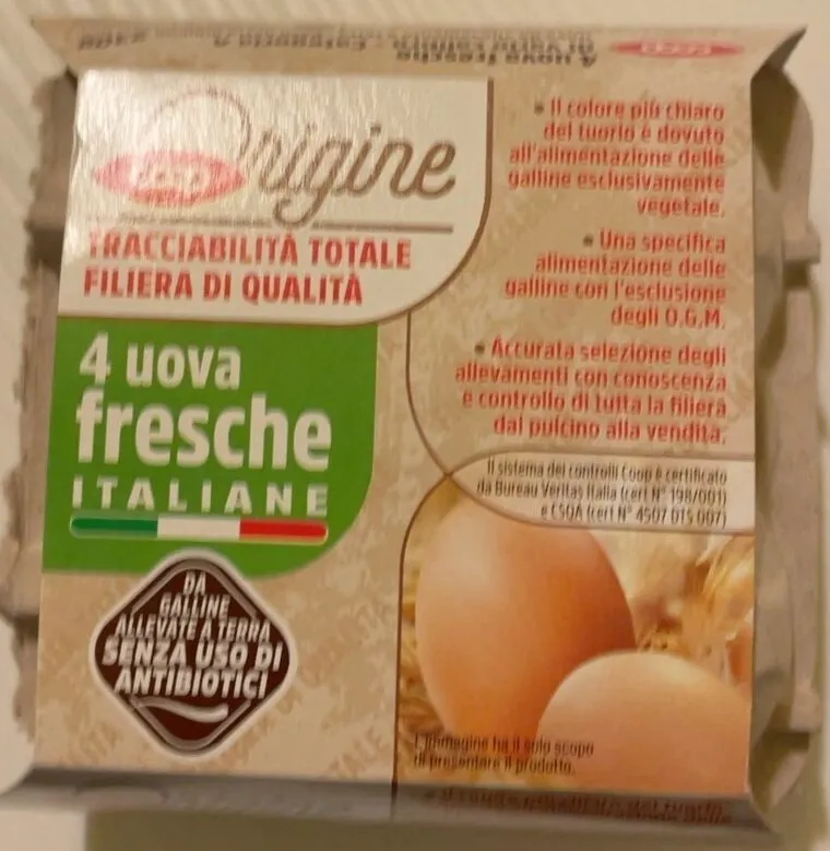 4 uova fresche