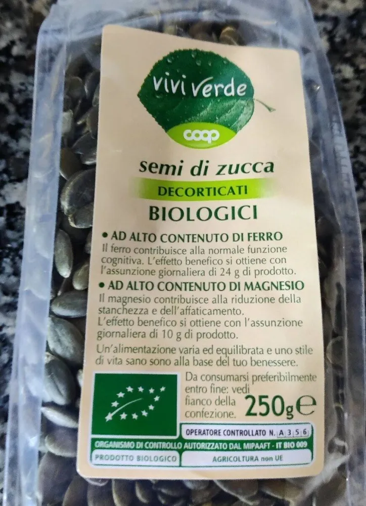 Semi di zucca biologici