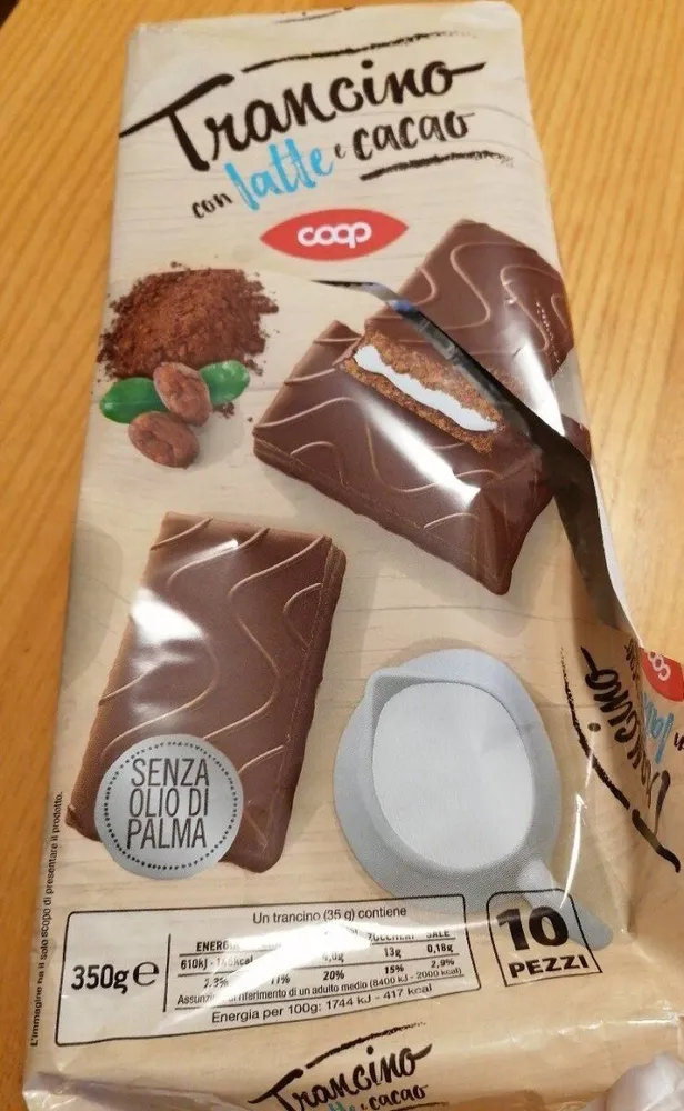 Trancino con latte e cacao