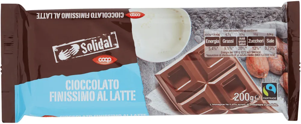 Cioccolato finissimo al latte