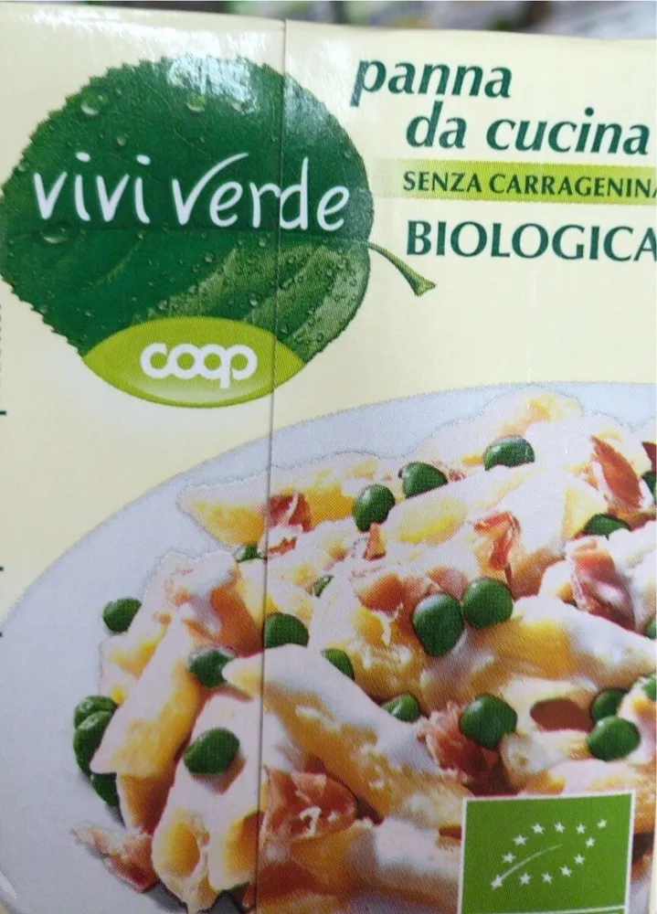 Panna da cucina senza carragenina bio