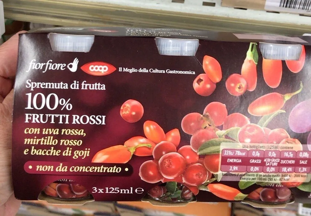 100% frutti rossi