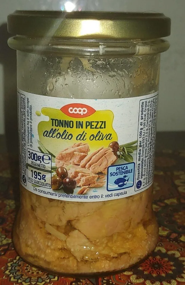 Tonno in pezzi all'olio di oliva