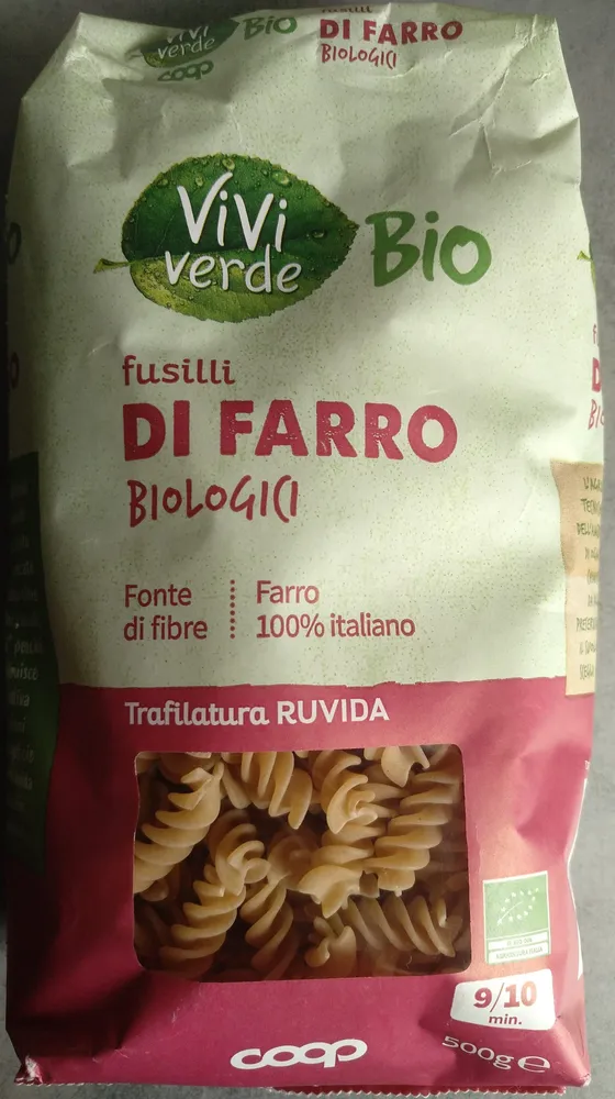 fusilli di farro biologici