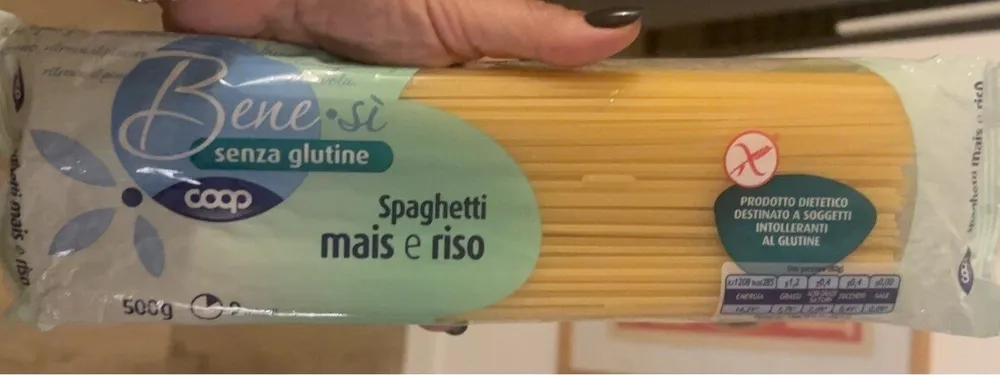 Bene si senza glutine spaghetti mais e riso