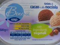 Gelato al cacao e alla nocciola