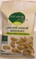 Anacardi naturali biologici
