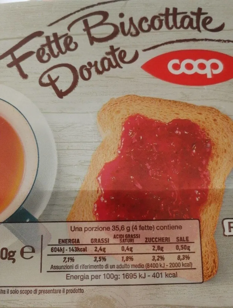 Fette biscottate dorate
