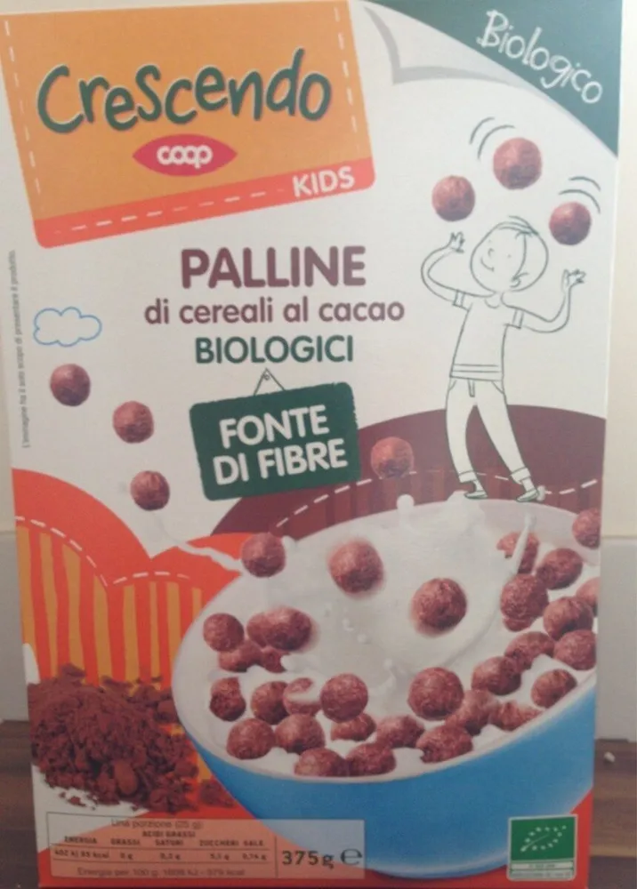 Billes de céréales au cacao biologiques