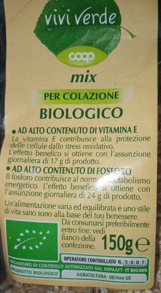 Mix per colazione biologico