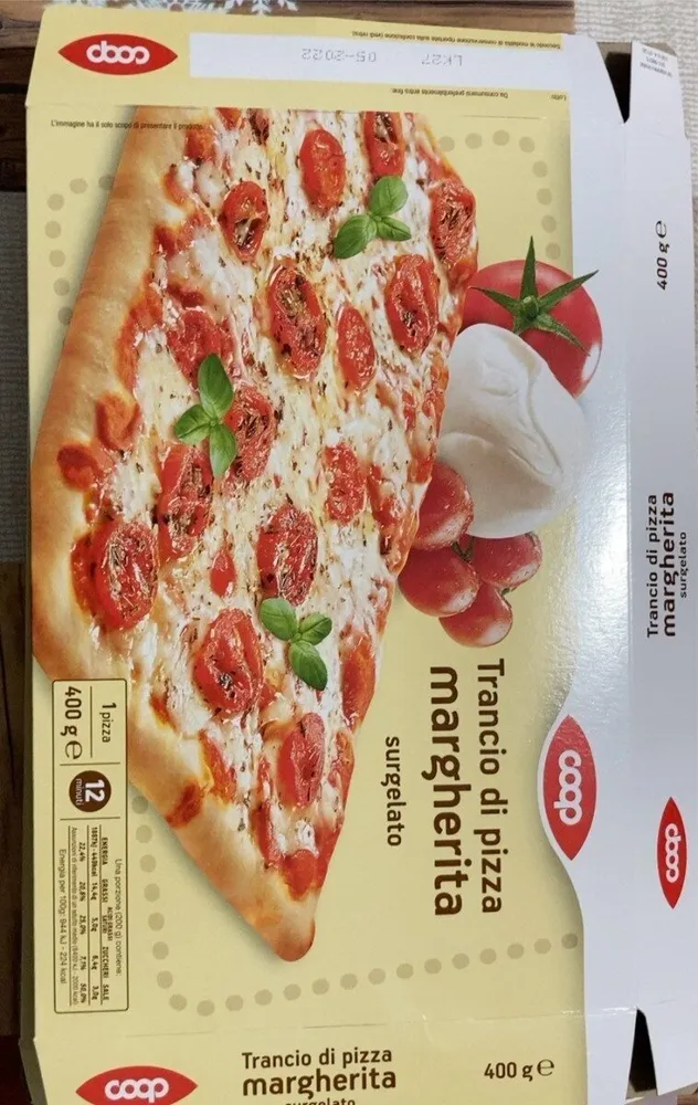 Trancio di pizza margherita