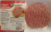 Hamburger di vitello con bovino adulto