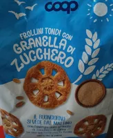 Frollini tondi con granella di zucchero