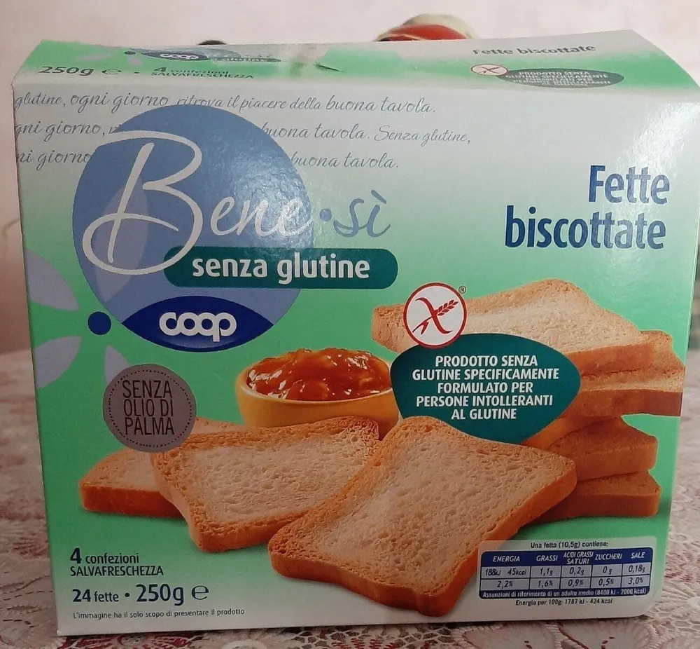 Bene si senza glutine fette biscottate