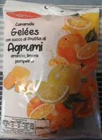 Caramelle gelèes con succo di frutta di agrumi