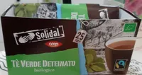 Tè verde deteinato Solidal Coop