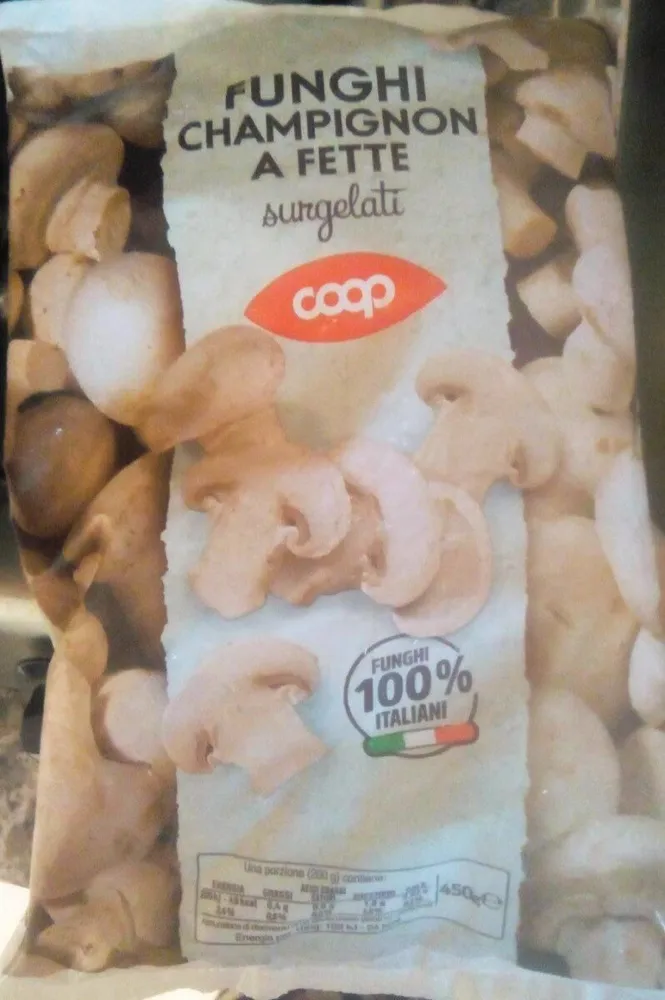 Funghi champignon a fette surgelati