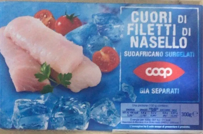 Cuori di filetti di nasello