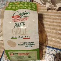 Patate gialle origine