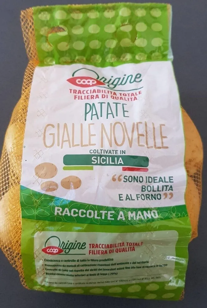 Patate gialle novelle
