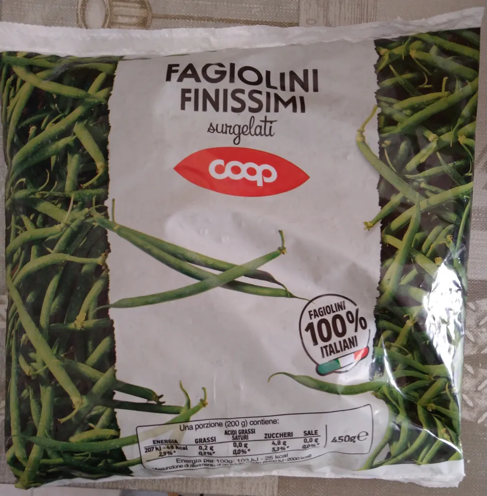 Fagiolini finissimi surgelati