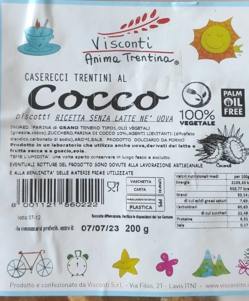 Caserecci trentini al cocco