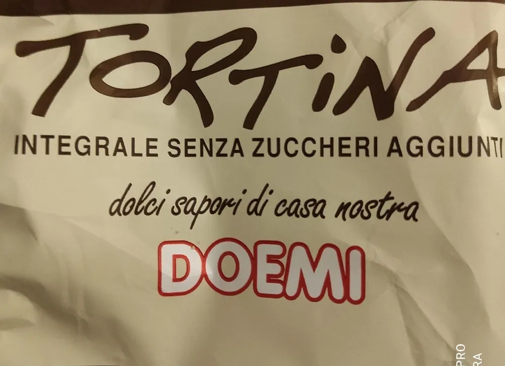 Tortina integrale senza zuccheri aggiunti
